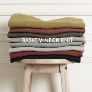 [맨들리]Basic V-Neck Knit /브이넥니트/베이직 니트/가을패션/니트