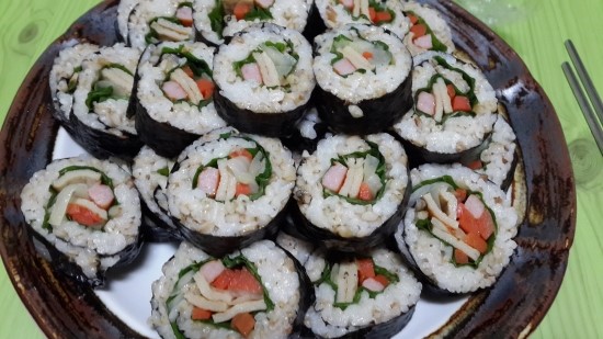 출출할때 생각나는 아내표 김밥!!