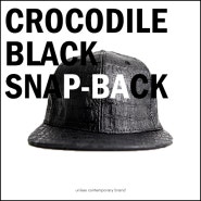 CROCODILE BLACK SNAPBACK : 이머전시 크로커다일 스냅백/EMERZENCY