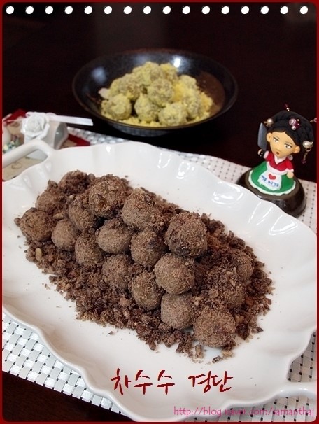차수수 경단 ( Sweet Sorghum Rice Cake Balls )::: 삶는 떡 : 네이버 블로그