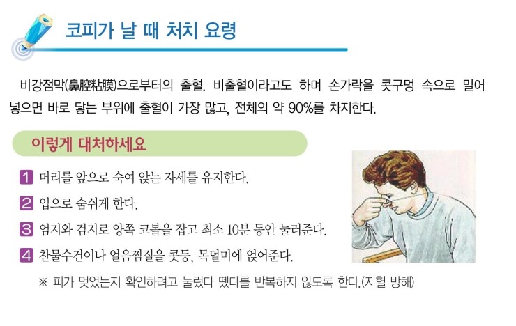 코피날때 응급처치 : 네이버 블로그 코피날때 응급처치 : 네이버 블로그