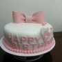 나를 위한 생일 케이크 (핑크 리본 슈가케이크)