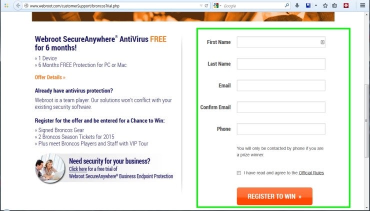 Webroot SecureAnywhere AntiVirus 2014 180일 KeyCode 받기 : 네이버 블로그