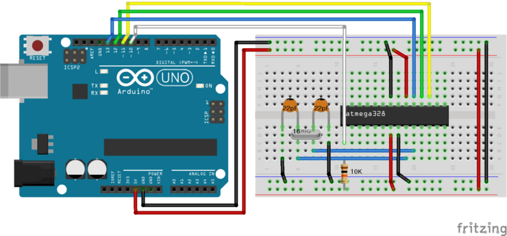 ATmega328P 칩과 씨름하다 | In-System Programmer를 만들다 : 네이버 블로그