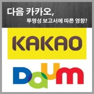 다음 카카오(Daum Kakao),투명성보고서 제출에 따른 영향?