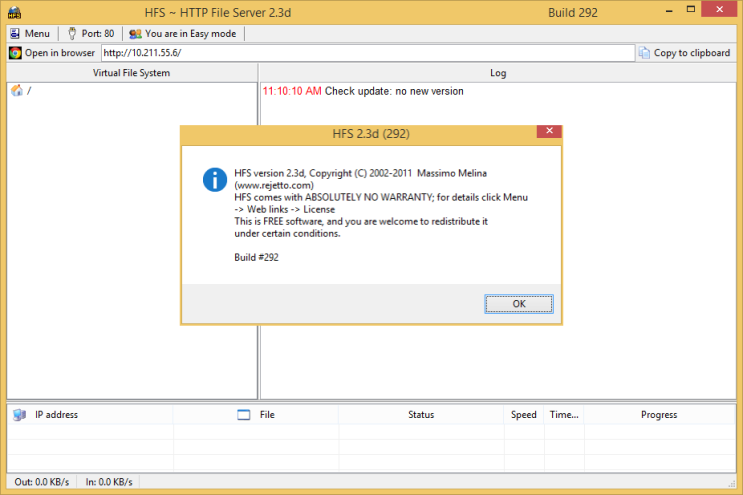 [Windows][Network] HFS(Http File Server) - 파일공유용 웹 서버를 만들어주는 프로그램 ...