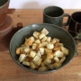 마늘 크루통 만들기, garlic croûton