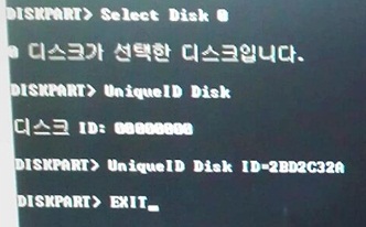 Unique ID Disk (같은 ID를 사용하는 디스크 인식불가의 경우 사용) : 네이버 블로그