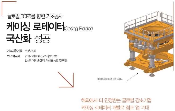 글로벌 TOP를 향한 기초공사 케이싱 로테이터(Casing Rotator) 국산화 성공 : 네이버 블로그