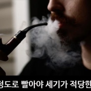 파이프담배 피우는 방법 (빨림의 세기,강도)