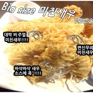 맛있는술상메뉴 추천메뉴 빅사이즈 미친새우