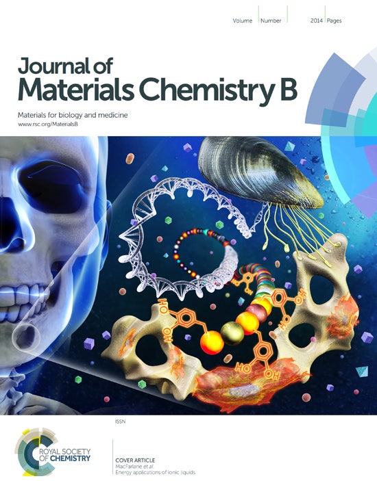 Journal of Materials Chemistry B 저널커버 / 논문커버그림 제작 네이버 블로그