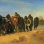 볼가강의 배끄는 인부들(Barge Haulers on the Volga, 1873) - 일리야 예피모비치 레핀(ILYA YEFIMOVICH REPIN)