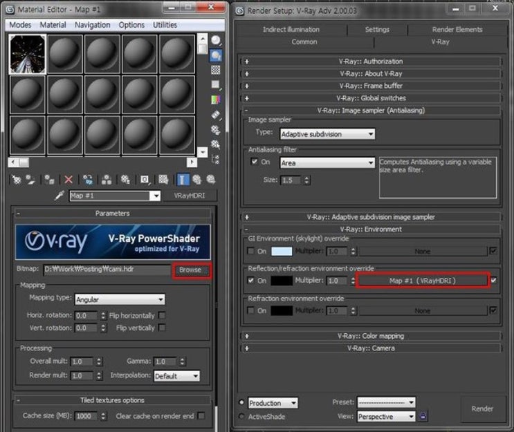 Почему hdri карта не отображается на рендере corona
