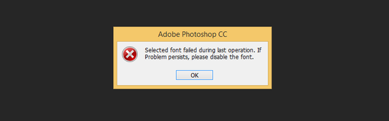 [포토샵 문제해결]Selected font fail during last operation. If problem persists ...