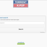 깔끔한 토렌트 엔진이용한 무료 torrent 서치 Torrentkpop입니다.