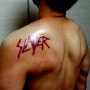 [홍대 타투/ 다이버 타투/ 간지 타투/홍대 문신/섹시 타투/TATTOO] 쥔장 1년만에 또 등에 SLAYER(칼빵 느낌으로) 타투하고 왔음. Today, I got a tattoo of SLAYER on my left back