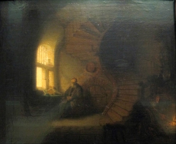 [잃어버린 시간을 찾아서] 렘브란트 명상에 잠긴 철학자 (Rembrandt Philosopher in Meditation