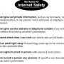 My Rules for Internet Safety (인터넷 안전 규칙및 다짐받기 서식첨부) - 인터넷상의 위험으로부터 함께 아이들을 지켜요! (인증샷)