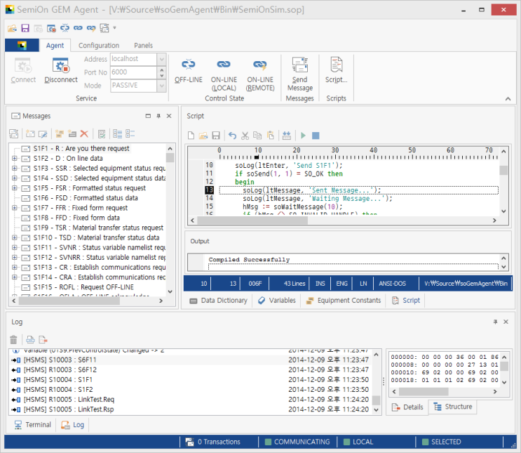 SemiOn SECS / HSMS / GEM Driver : 네이버 블로그