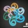 celtic curly wreath made with yarn [tatting 태팅레이스]