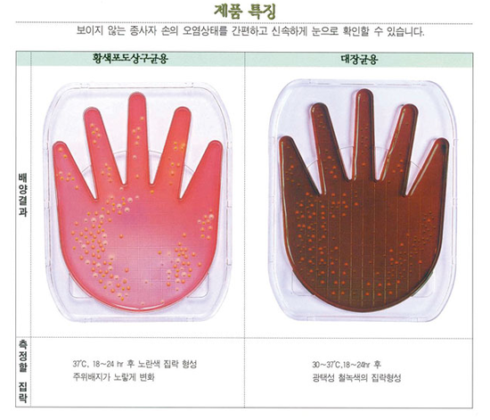 [핸드플레이트] Hand plate (일반세균용/대장균용/황색포도상구균용/살모넬라용) : 네이버 블로그