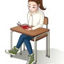 독서하는 소녀/책 읽는 소녀 캐릭터