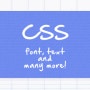 텍스트 관련 CSS를 정복해보자! font, text, color 등등