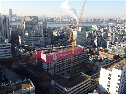 [현장] 홍익대학교 제2기숙사 신축현장 - 가설재 지지방법 : 네이버 블로그