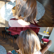 여자 단발머리 헤어스타일 추천 - 내추럴 실버브라운 컬러