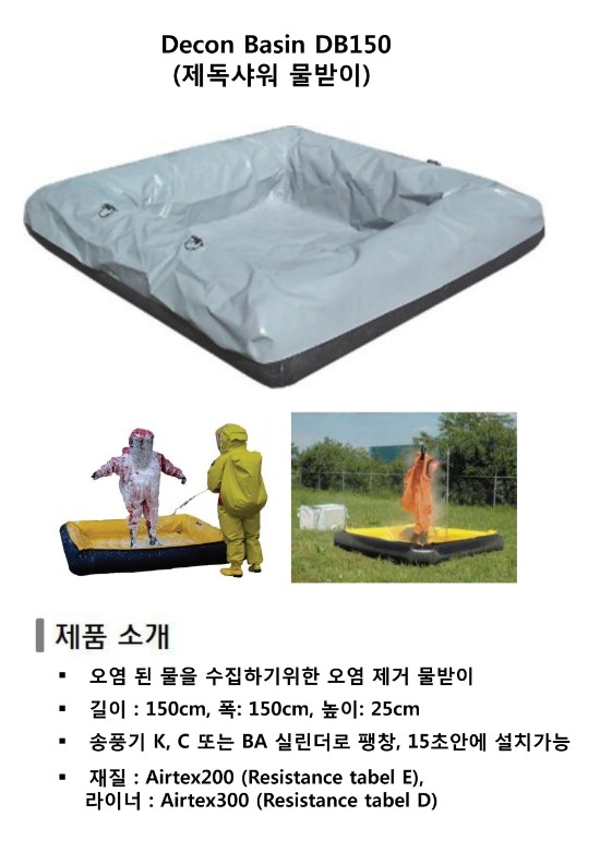 제독샤워 물받이((Decon Basin),DB150모델 : 네이버 블로그