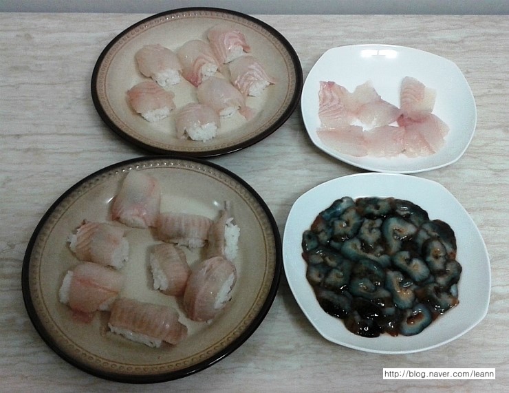 광어초밥,해삼회,해삼내장라면 : 네이버 블로그