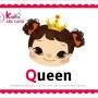 [키오카 영어 단어카드] 알파벳 Q for Queen / 엄마표 알파벳 카드 / 영어 단어 색칠 공부 / 무료 다운로드