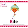 [키오카 영어 단어카드] 알파벳 K for Kite / 엄마표 알파벳 카드 / 영어 단어 색칠 공부 / 무료 다운로드