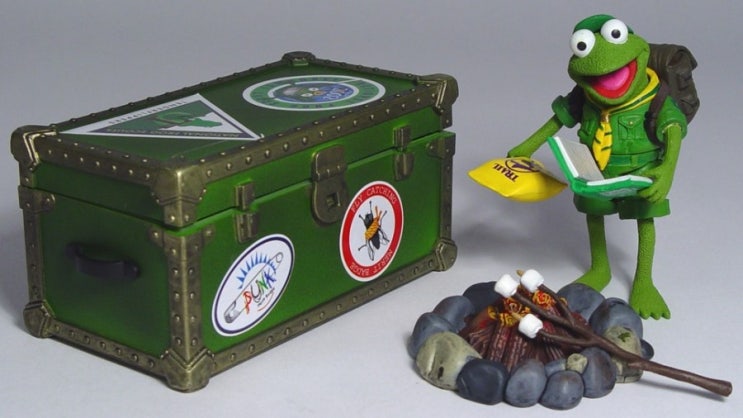 [빈티지토이] The Muppets : Frog Scout Robin Action Figure (머펫의 개구리 스카우트 로빈 ...