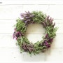 라벤더 리스 만들기 : 소박한 자연주의 헬렌아짐의 Wreath~ 화장실 봄터치~ 1