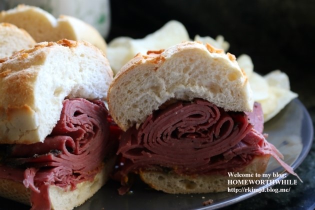 핫 파스트라미 샌드위치 만들기, 미국인들 자다가도 벌떡 일어나게 하는 HOT PASTRAMI SANDWICH  : 네이버 블로그