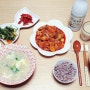 [저녁밥상] 떡만두국, 닭갈비 + 홈메이드 메리딸기 ♪
