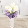 [ Bouquet de Kayla ] Long time no see Campanula with White Vase - 대구꽃선물, 대구꽃, 꽃선물, 꽃