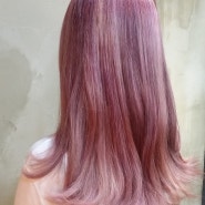 핑크브라운 염색,2015여름염색