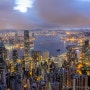 홍콩 여행 - 빅토리아피크 뤼가드로드의 홍콩 야경