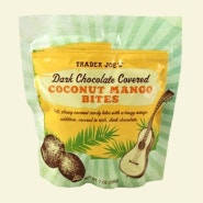 코코넛 망고 초콜릿(trader joe dark chocolate covered coconut mango bites)