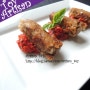 Fried Steak with Roasted Capsicum Paste