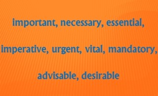 It is important/necessary/essential/imperative... that : 네이버 블로그