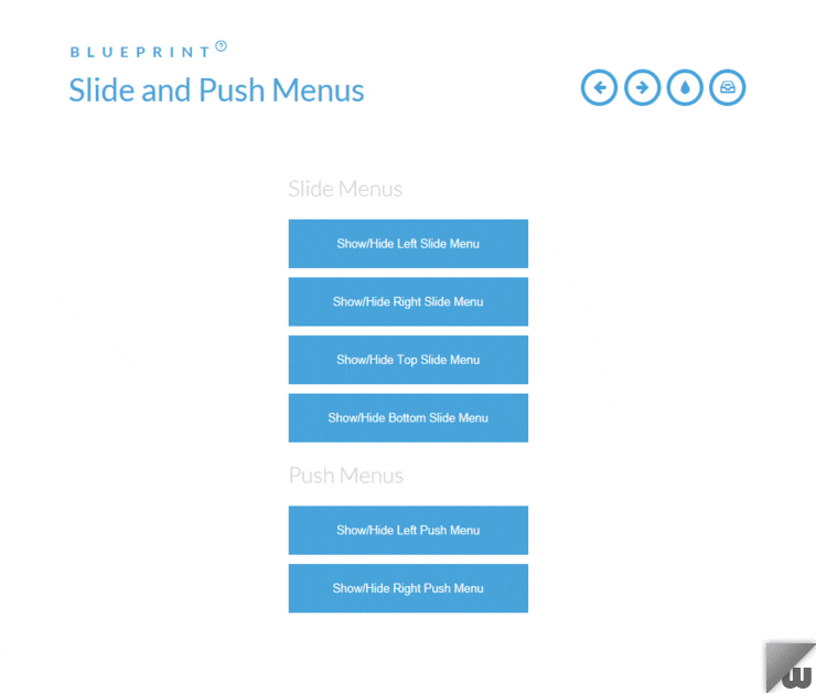 Slide and Push Menus : 네이버 블로그