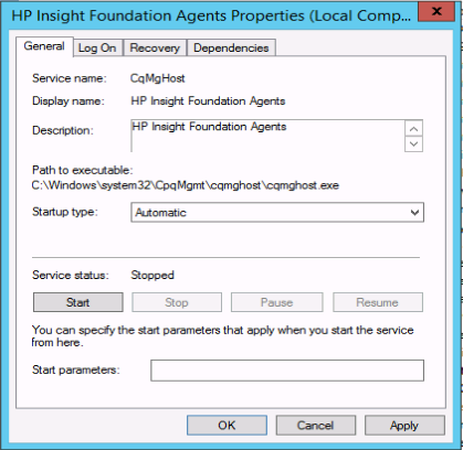 HP Gen8 / AMS / Windows 2012R2 설치 후 Insight Foundation Agent 자동실행이 안될 ...