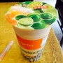 정자동 카페거리 오렌지티에서 즐기는 대만 버블티 :)