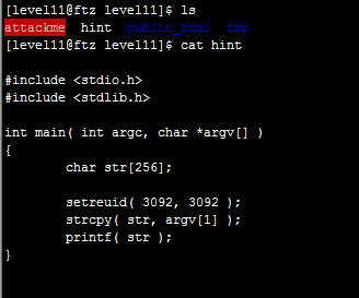 FTZ level11. Format String Bug (FSB) : 네이버 블로그