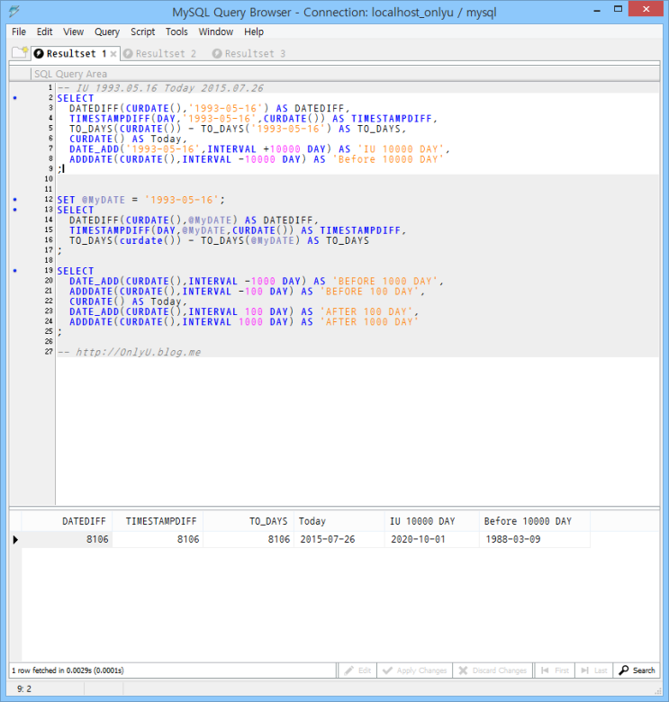 MySQL Date and Time (최저임금 계산법) : 네이버 블로그