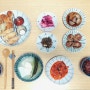 [집밥 밥상] 미니돈까스, 군만두, 동그랑땡, 동치미, 멸치볶음, 양파짱아치, 양배추피클